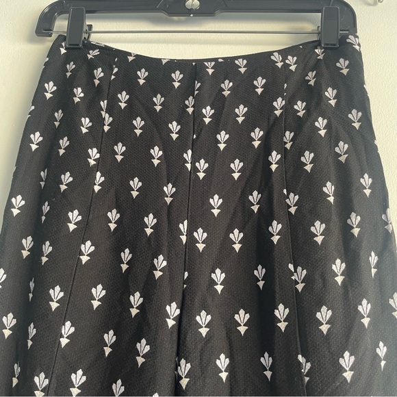 By Anthropologie floral wide leg pants black 22638 - Picture 4 of 13